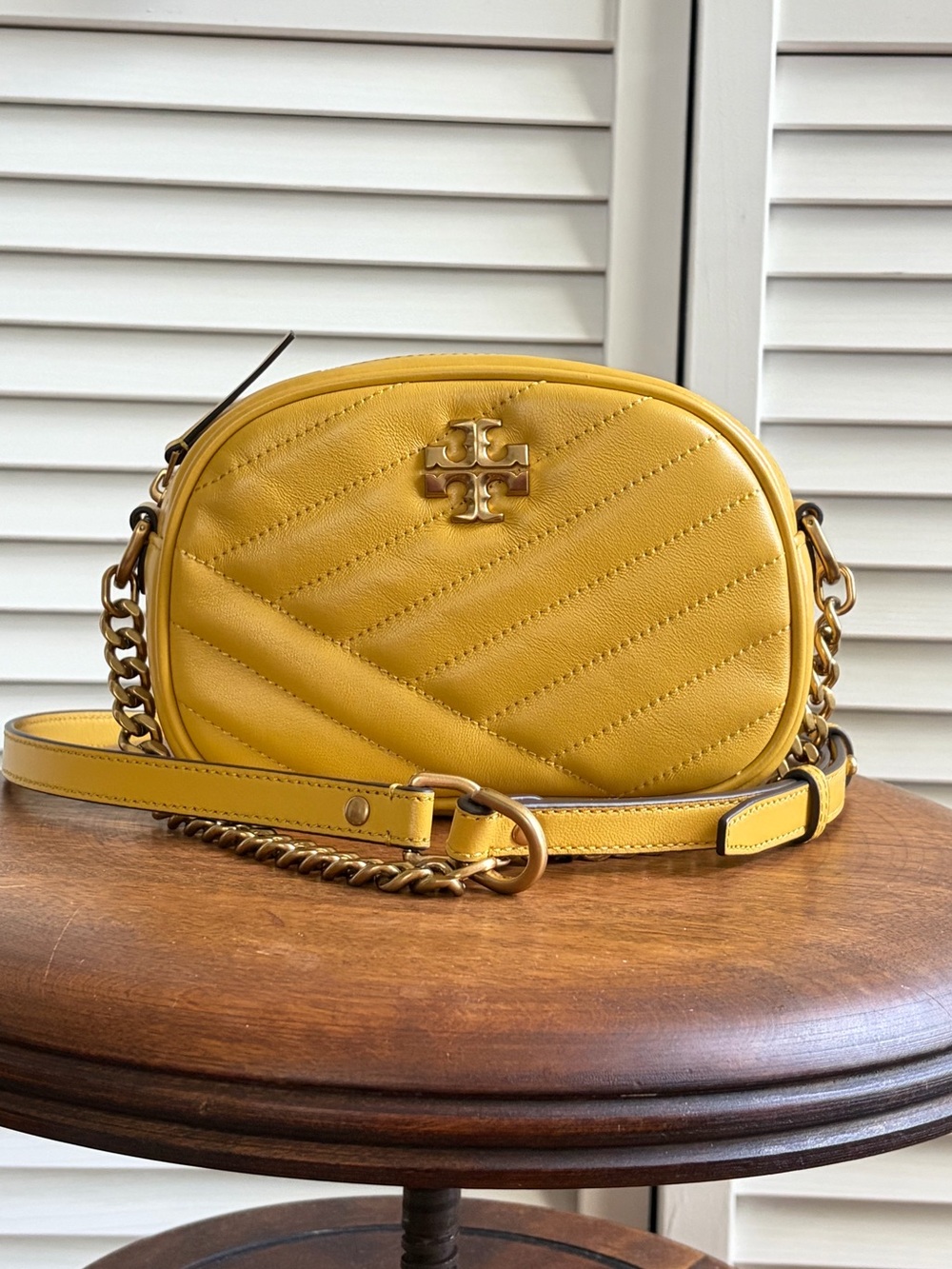 Tory Burch Small Kira Chevron Camera Bag Crossbody